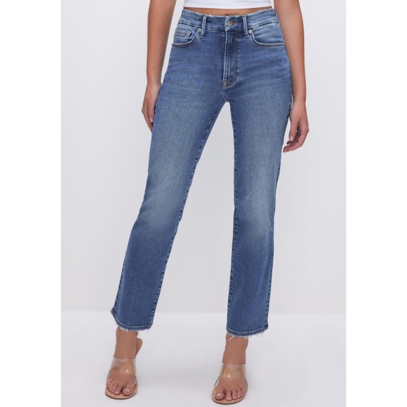 Good American Always Fits Good Legs Straight Jeans 6 - 12 - Picture 1 of 14
